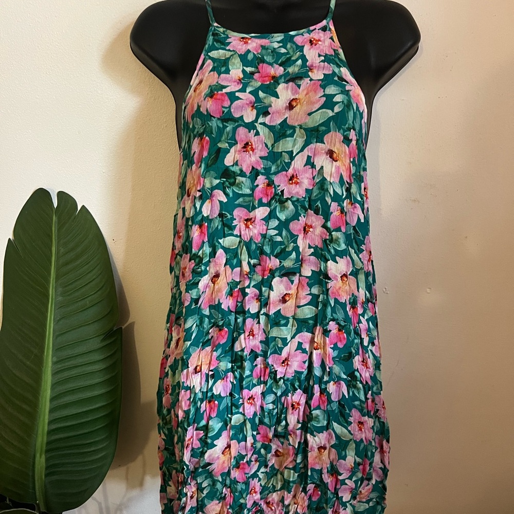 Floral Green Dress